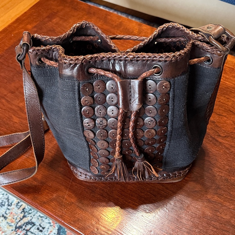 Chic Black and Brown Satchel